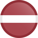 Flag button round 250 latvia